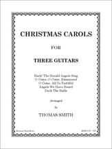 Christmas Carols for Three Guitars Guitar and Fretted sheet music cover